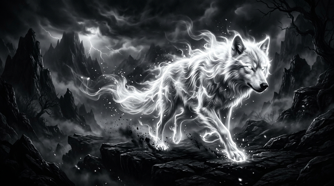 Ghost Wolf Background